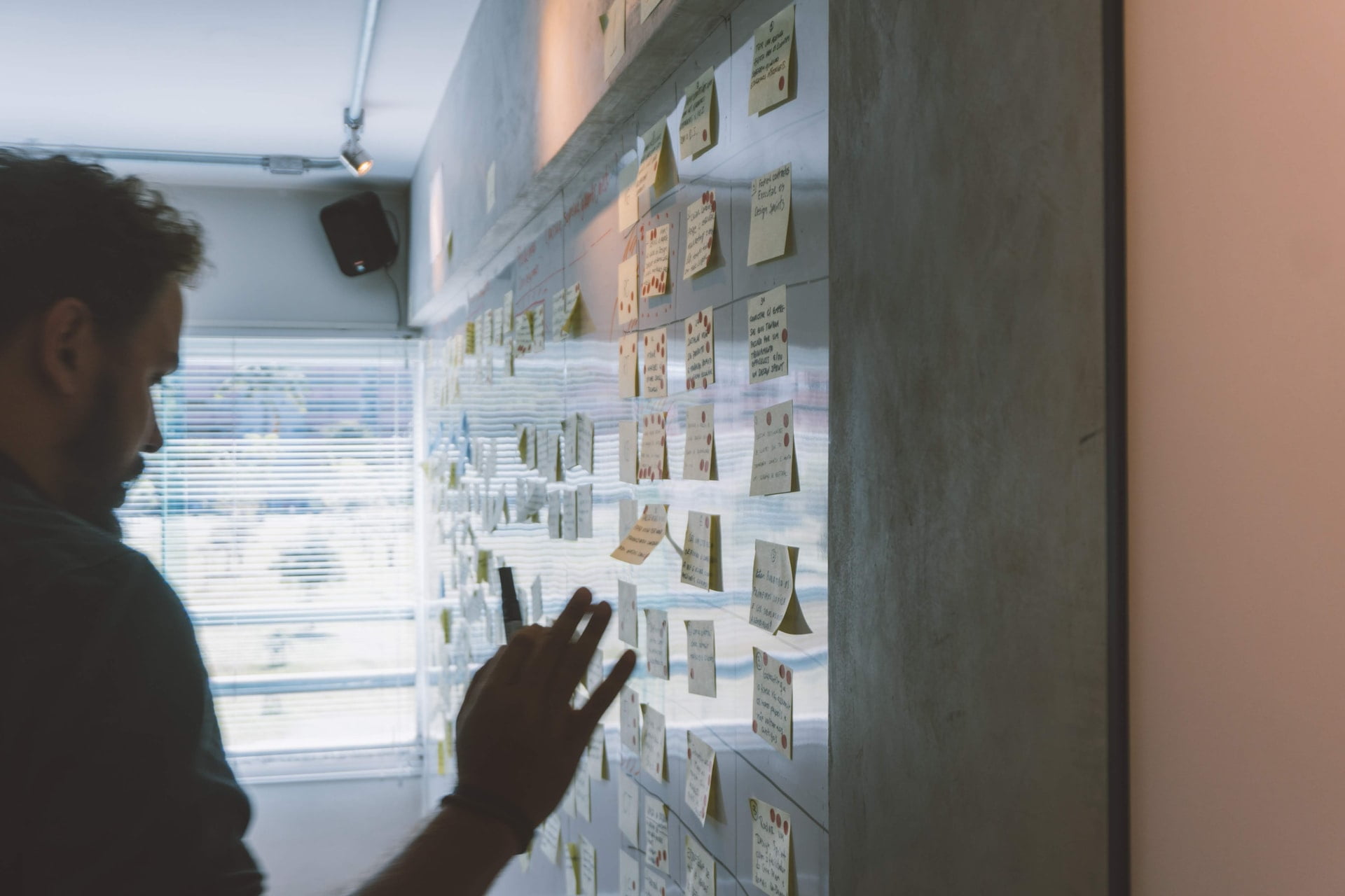 a person looking at a map
